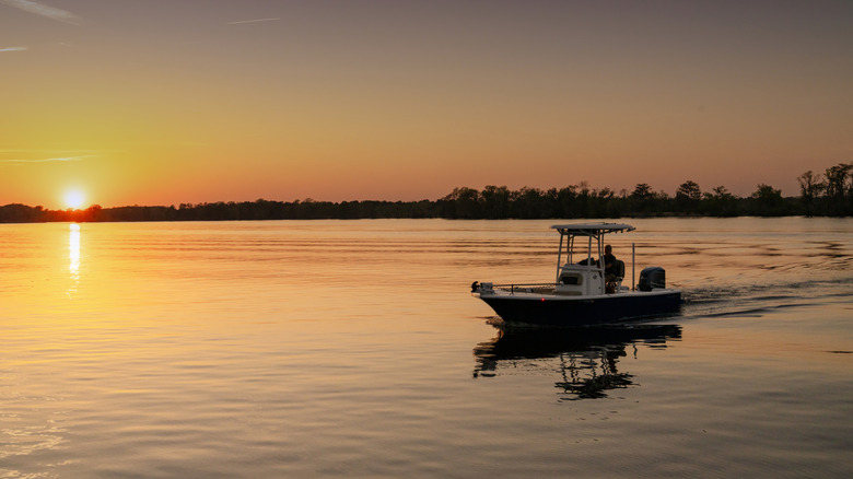 Sunset seen near Pawleys Island and Litchfield beaches