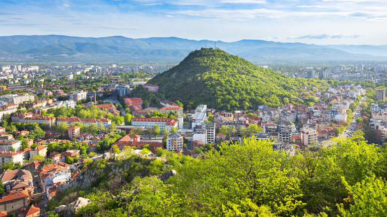 Scenic view of the city of Plovdiv, Bulgaria