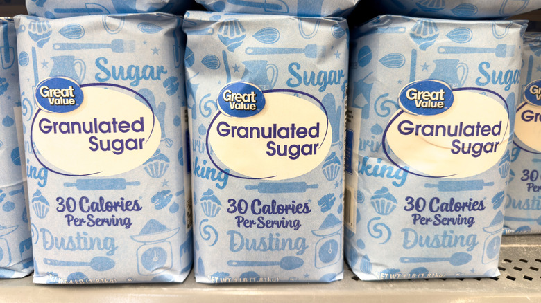 bags of Great Value Granulated Sugar