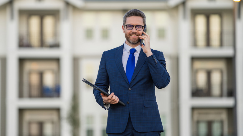real estate agent on the phone