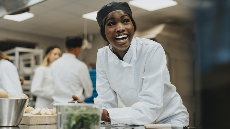 chef working in a kitchen