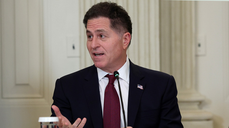 Michael Dell at the Invest America Roundtable hosted by President Donald Trump June 09, 2025