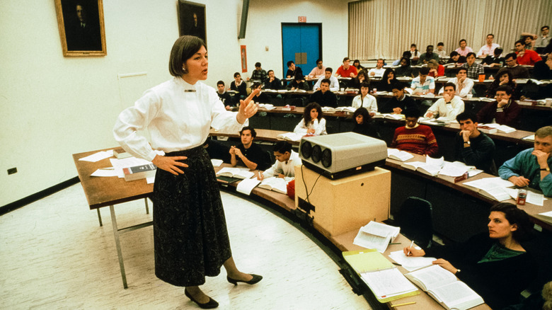 a college class in the 1990s