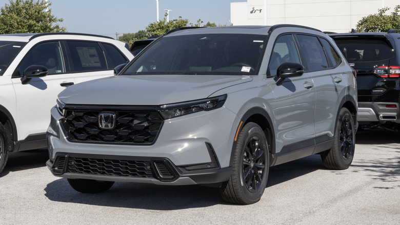 Honda CR-V Hybrid AWD Sport Compact SUV Crossover display.