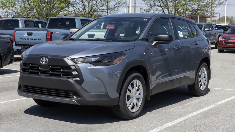 Toyota Corolla Cross L AWD Subcompact SUV display.