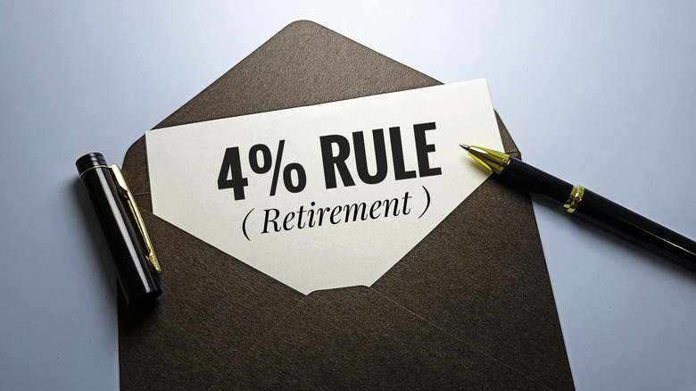 4% rule on paper in envelope