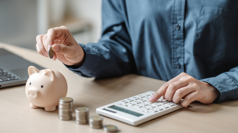 person saving for retirement