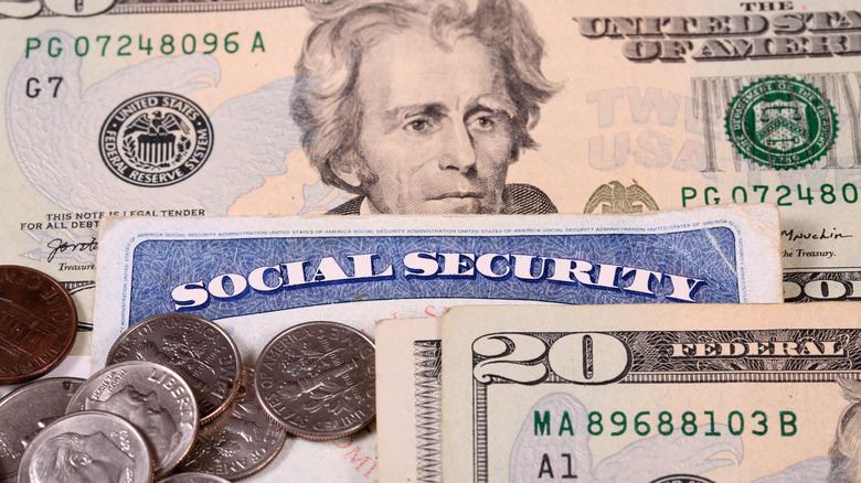 money and a Social Security card