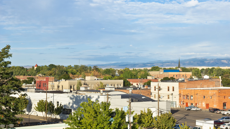 View overlooking the city of Walla Walla, Washington