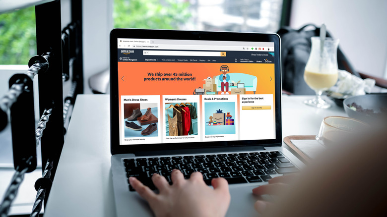 searching on Amazon website