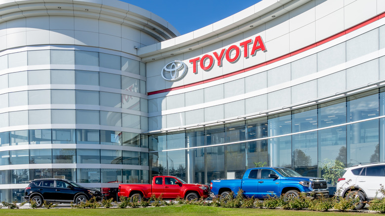 Toyota showroom in Toronto, Canada.