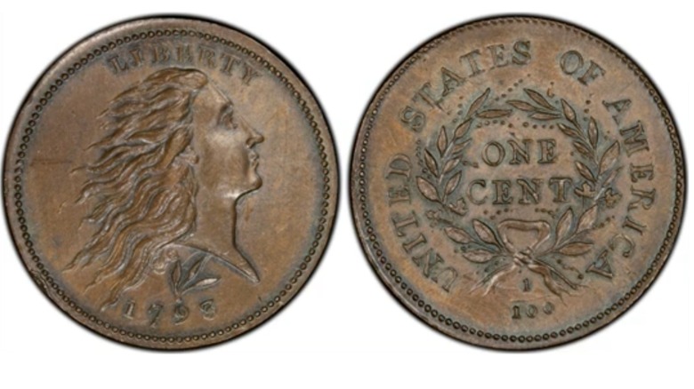 The 1793 Strawberry Leaf Cent