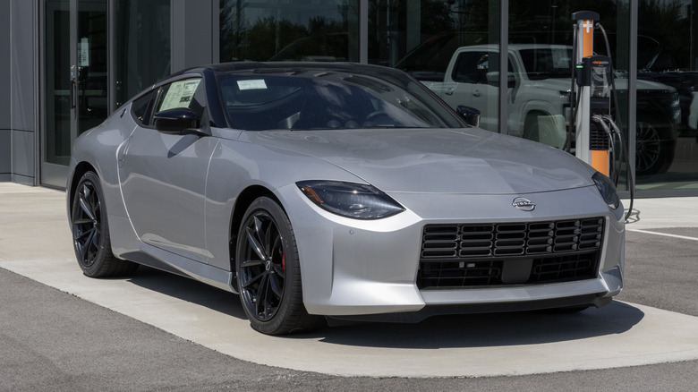 Nissan Z Performance MT sports car display.