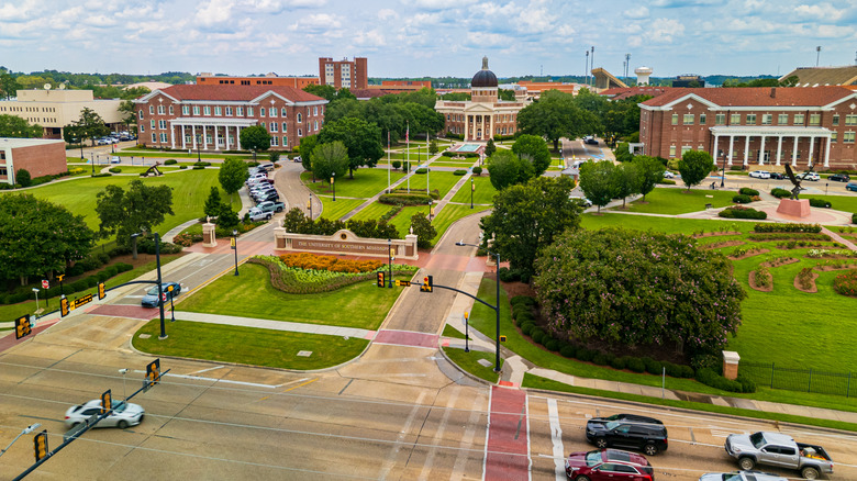 View of downtown Hattiesburg, Mississippi