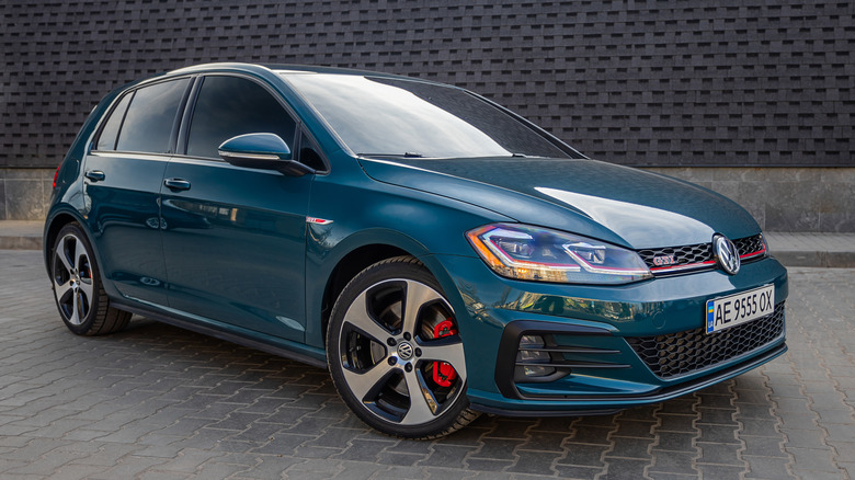 Volkswagen Golf GTI on the street.