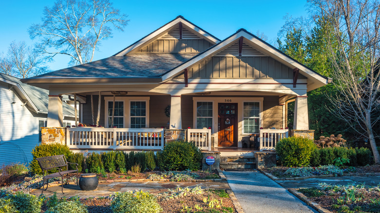 A House in the Virginia-Highland quarter of Atlanta, Georgia, USA on a sunny morning.