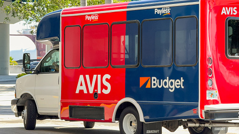 Avis Budget rental shuttle