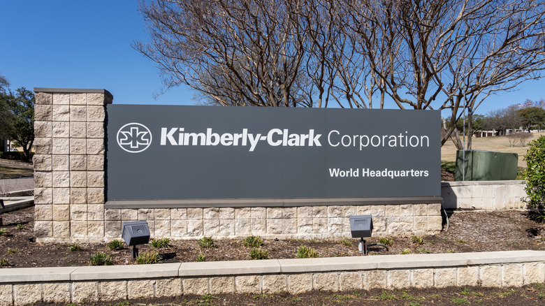 Kimberly-Clark office sign in Texas