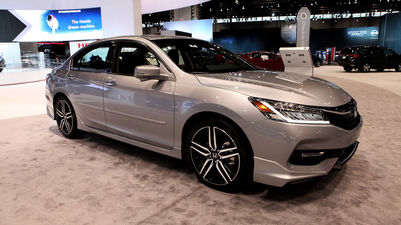 2017 Honda Accord is on display at the 109th Annual Chicago Auto Show at McCormick Place in Chicago, Illinois