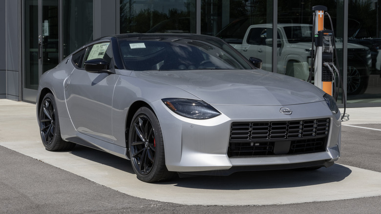 Nissan Z Performance MT sports car display.