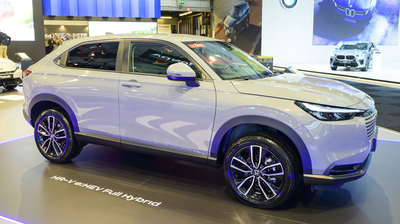 The Honda HR-V SUV on display at the AutoSalon.