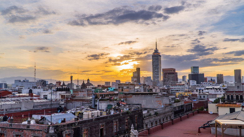 Mexico City skyline shot