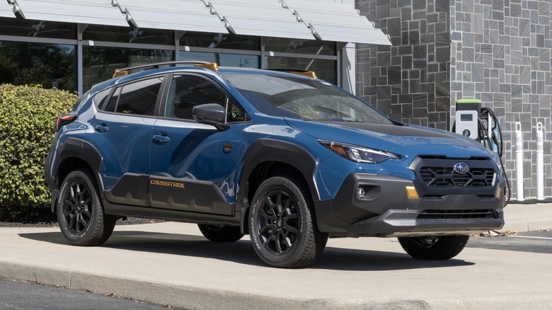 Subaru Crosstrek Wilderness AWD Compact SUV display.