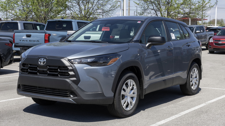 Toyota Corolla Cross L AWD Subcompact SUV display.