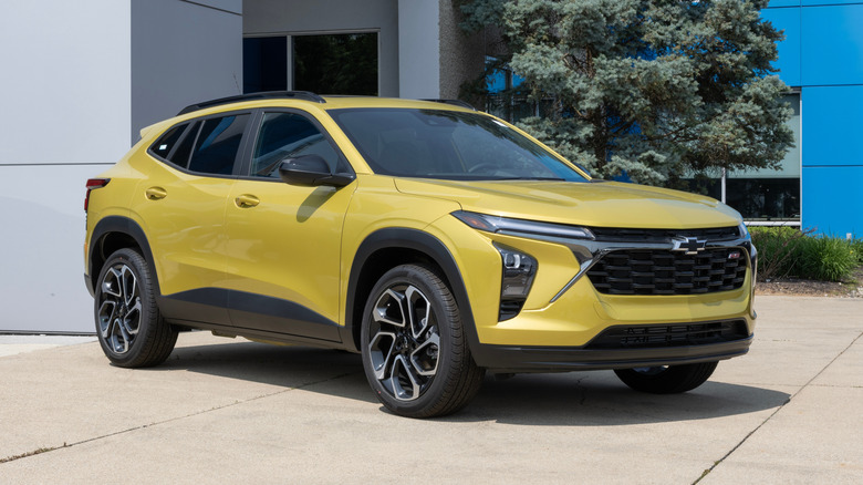 Chevrolet Trax display at a dealership.