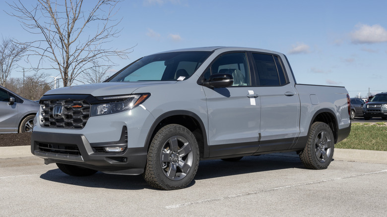 Honda Ridgeline TrailSport display.