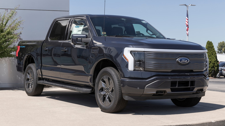 Ford F-150 Lightning display.
