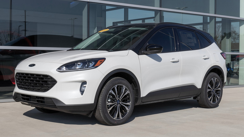 Ford Escape AWD display at a dealership.