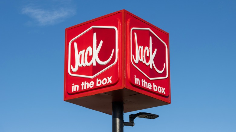 Jack in the Box sign is seen at one of its locations in the San Francisco Bay Area.