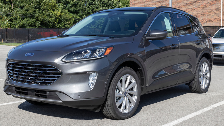 Ford Escape display at a dealership.