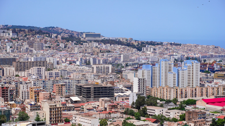 Aerial view of Alger the capital city of Algeria.