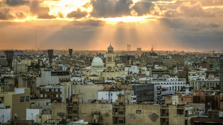 A skyline view of Libya's capital of Tripoli.