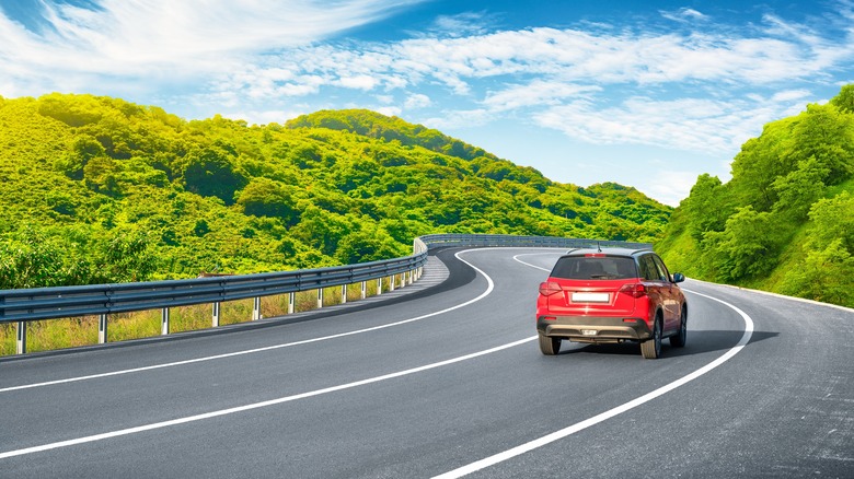 car on the road
