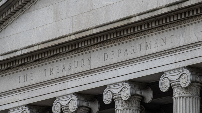 Exterior of the U.S. Treasury building