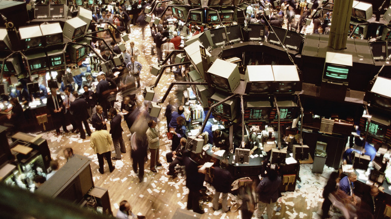 1970s stock market trading floor