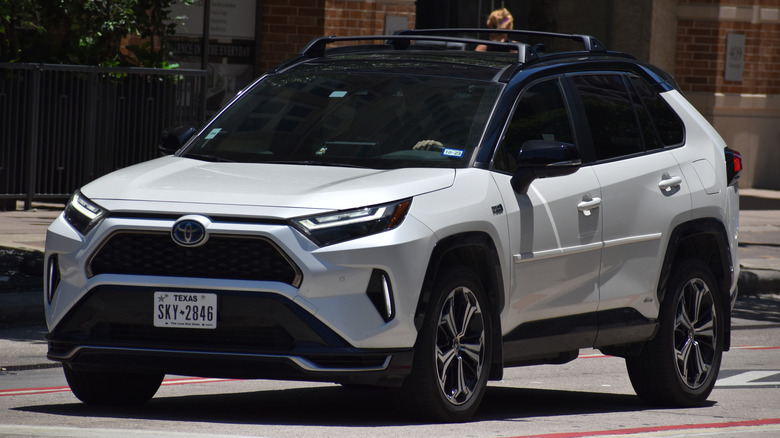 Toyota RAV4 Prime vehicle on the road