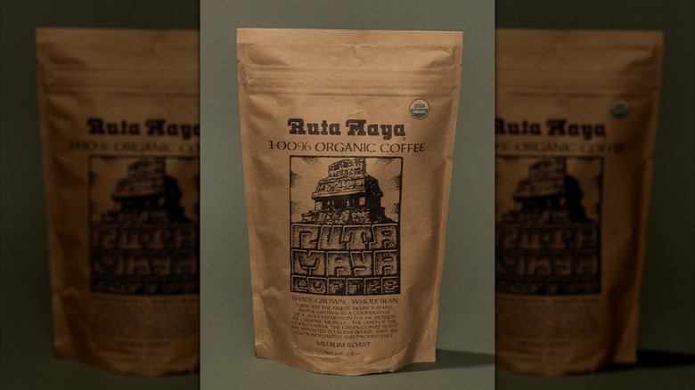 A large bag of Ruta Maya Medium Roast Coffee