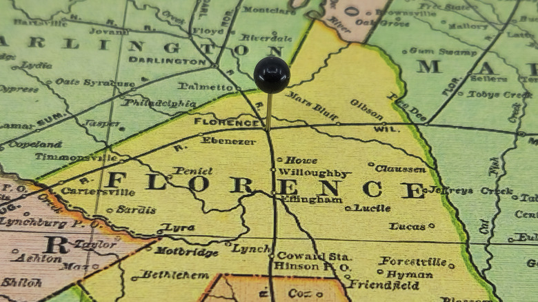 Map of Florence, S.C.