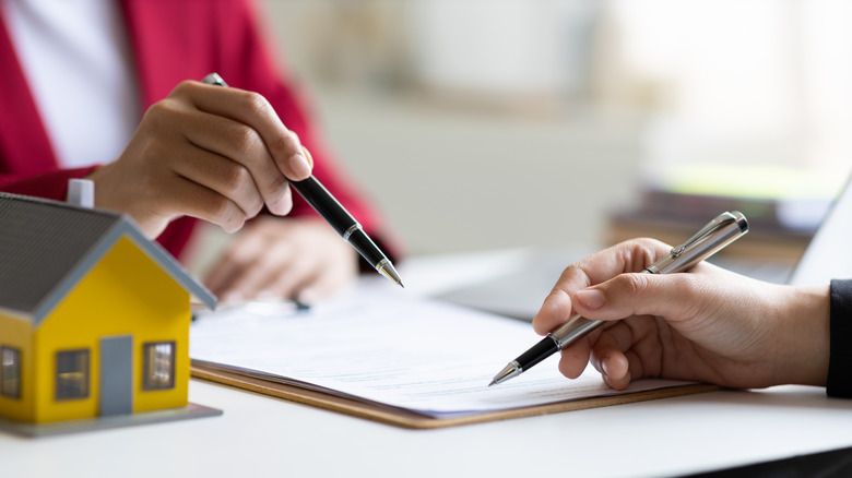 looking at house-related documents