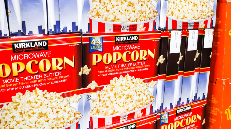 boxes of kirkland popcorn