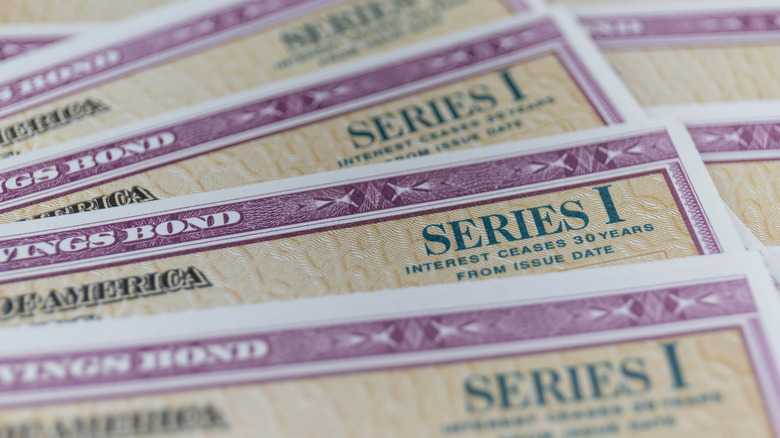 A stack of Series I bonds