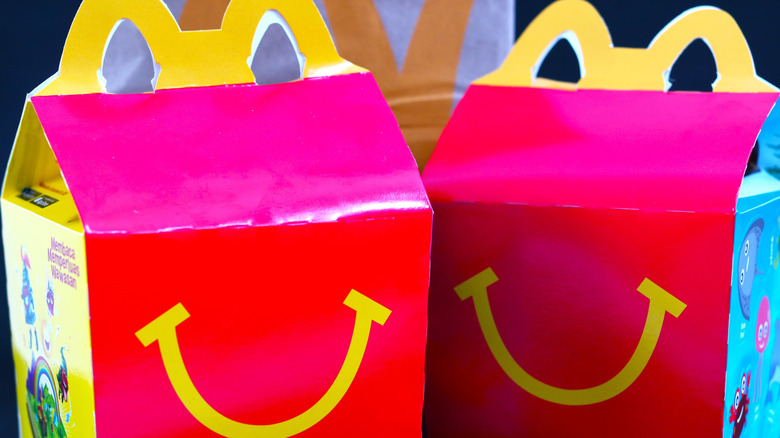 Two McDonald's Happy Meal boxes