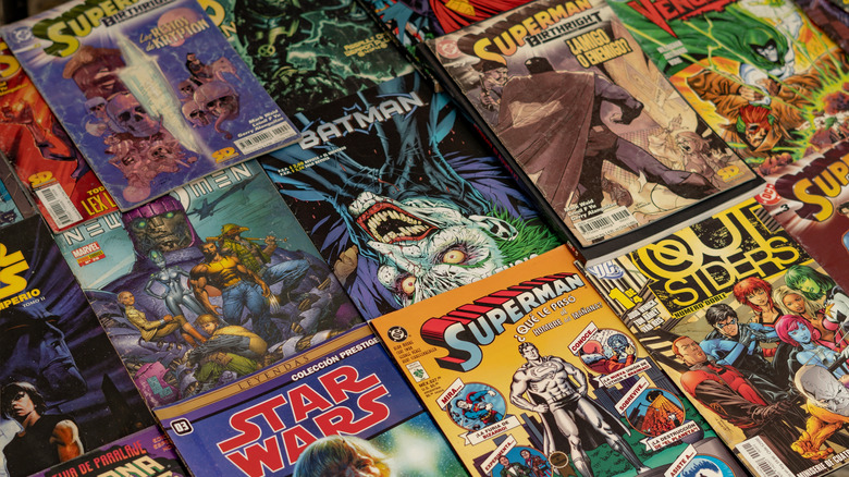 Vintage comic books.