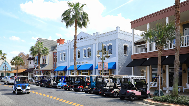 Downtown streets of The Villages, Florida