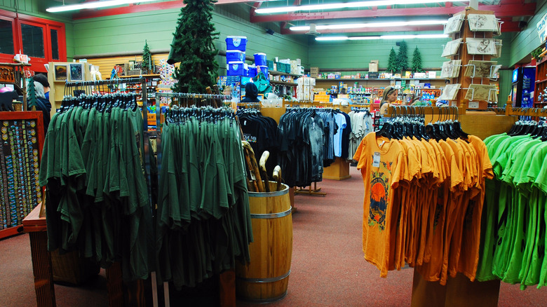 Interior of a gift shop