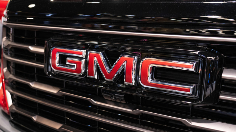 GMC logo on the grill of a truck